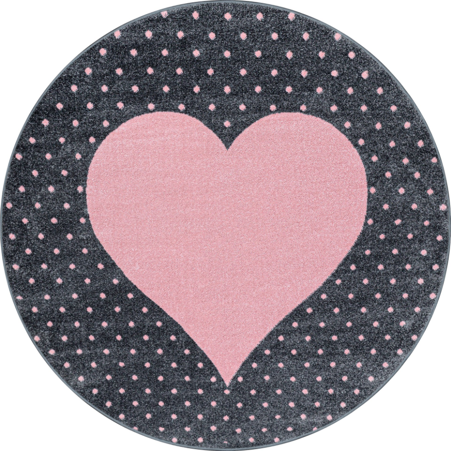 Tapis enfant motif cœur BAMBI