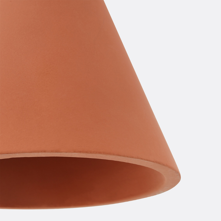 Suspension en béton terracotta Ø18 cm, Arida