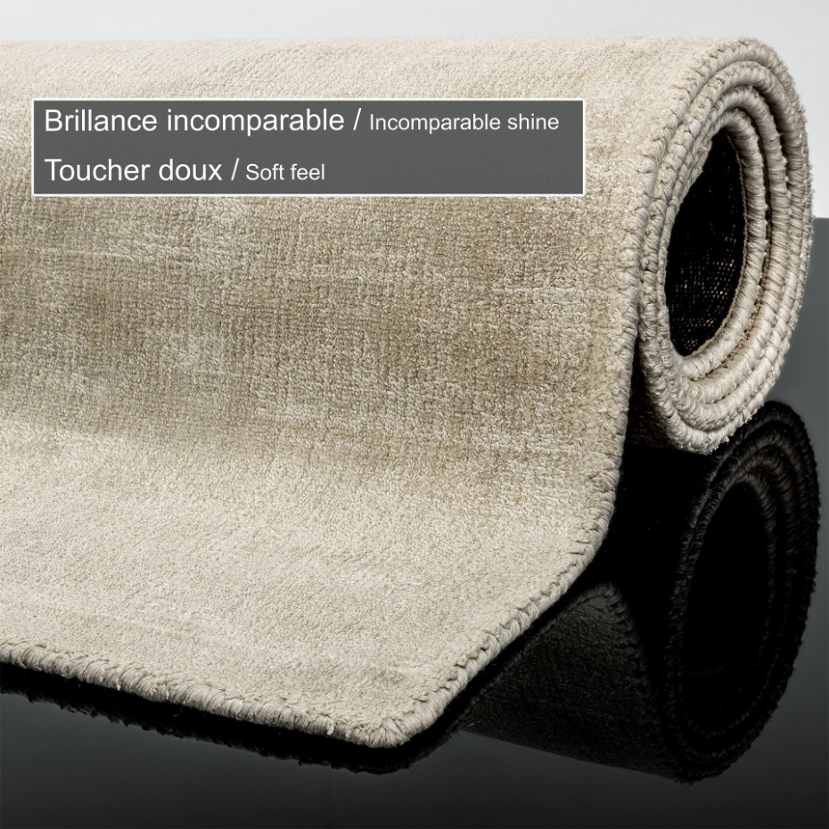 Tapis en viscose brillant tissé main - Star