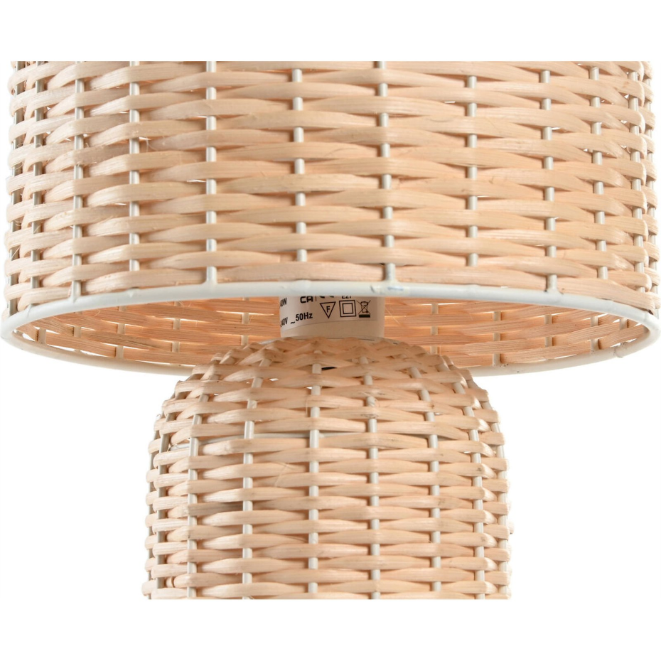 Lampe de table en rotin rond Tropical