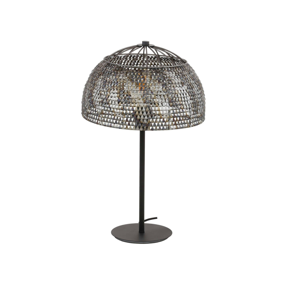 Lampe de salon avec abat-jour effet maille TRIBECA