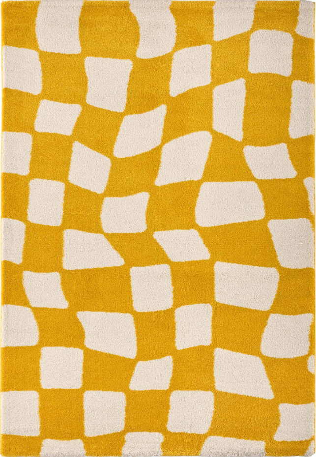 Tapis de salon vintage 70’s damier GROOVY