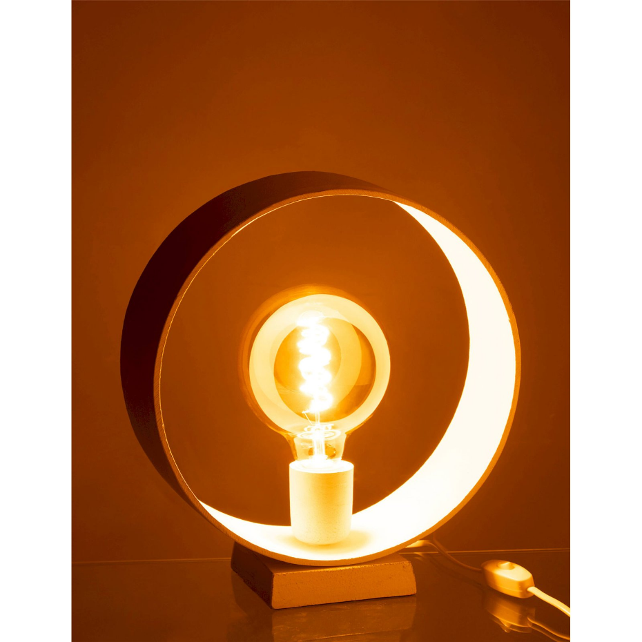 Lampe de table ronde en aluminium