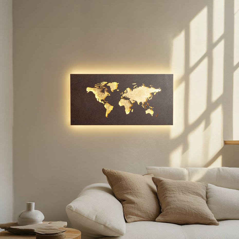 Applique en métal moderneLED, World