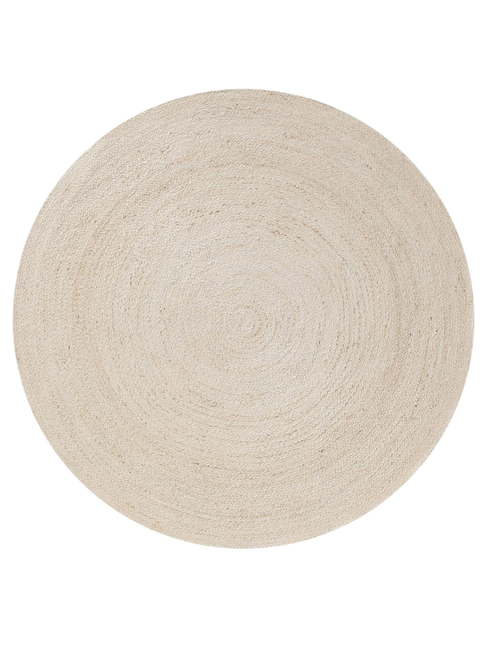 Tapis rond de jute tissé main JUTTA