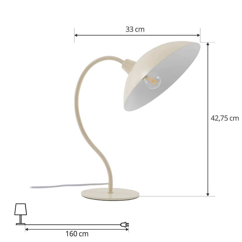 Lampe à poser en métal moderne, Arvadon