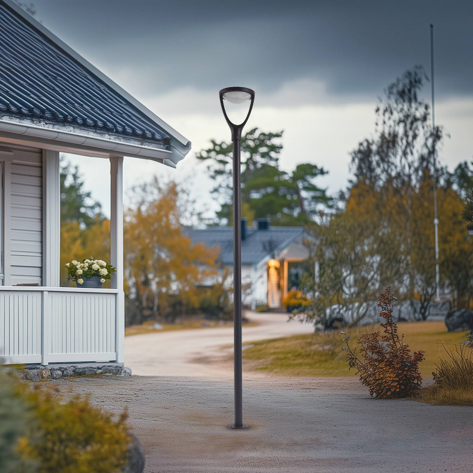 Lampadaire extérieur en aluminium moderneLED