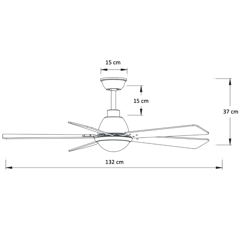 Ventilateur de plafond élégant à LED - COSMO