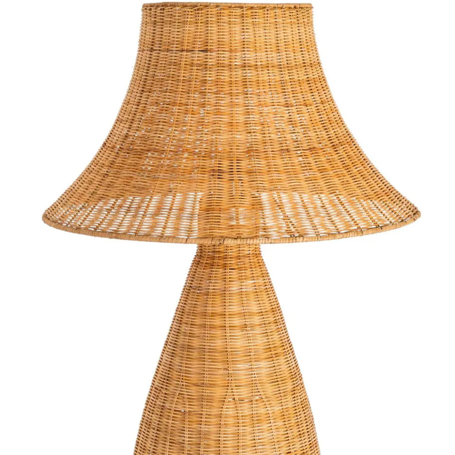 Lampadaire rotin tressé 60x60x118.5cm