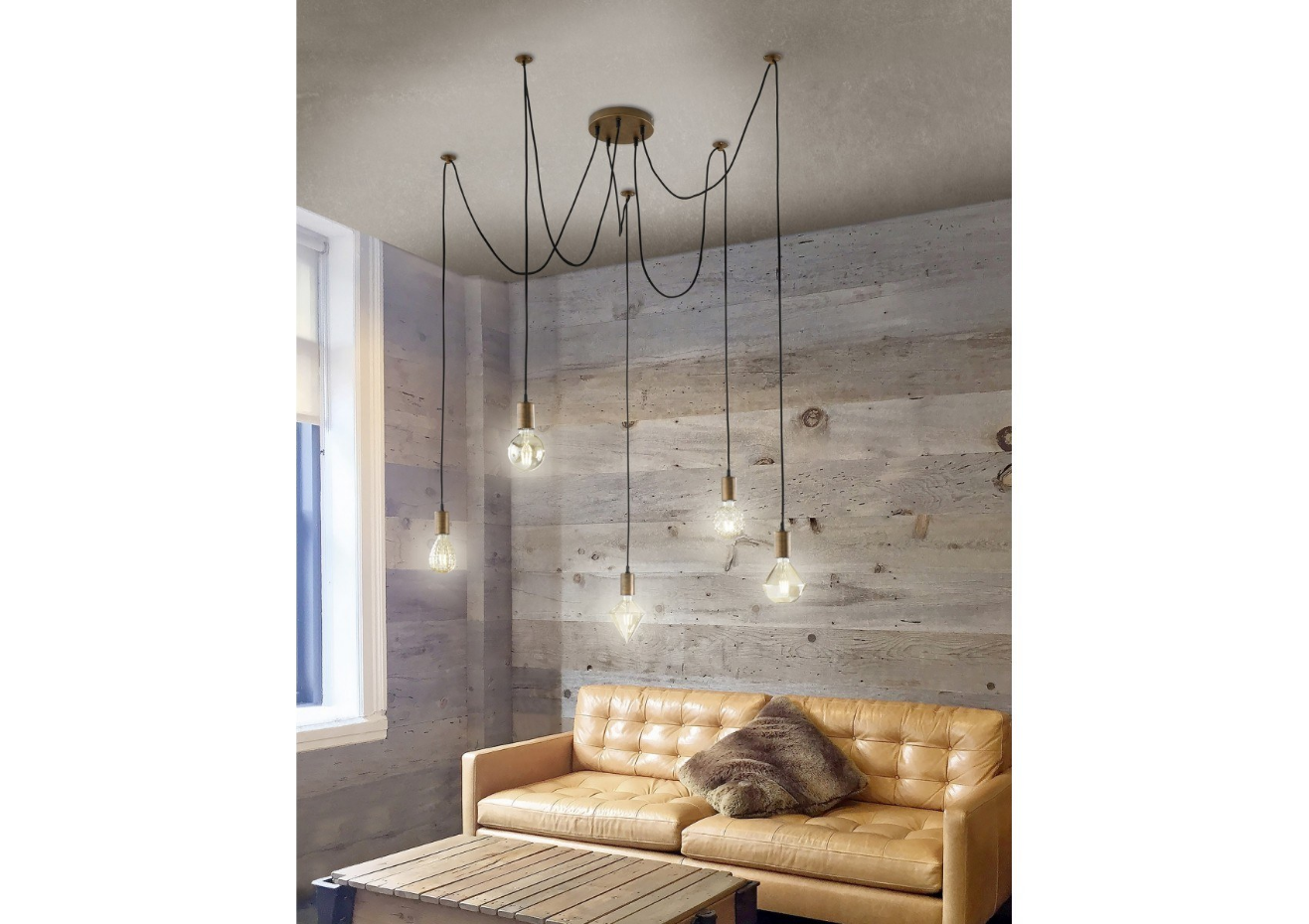 Suspension en métal scandinave, CORDE