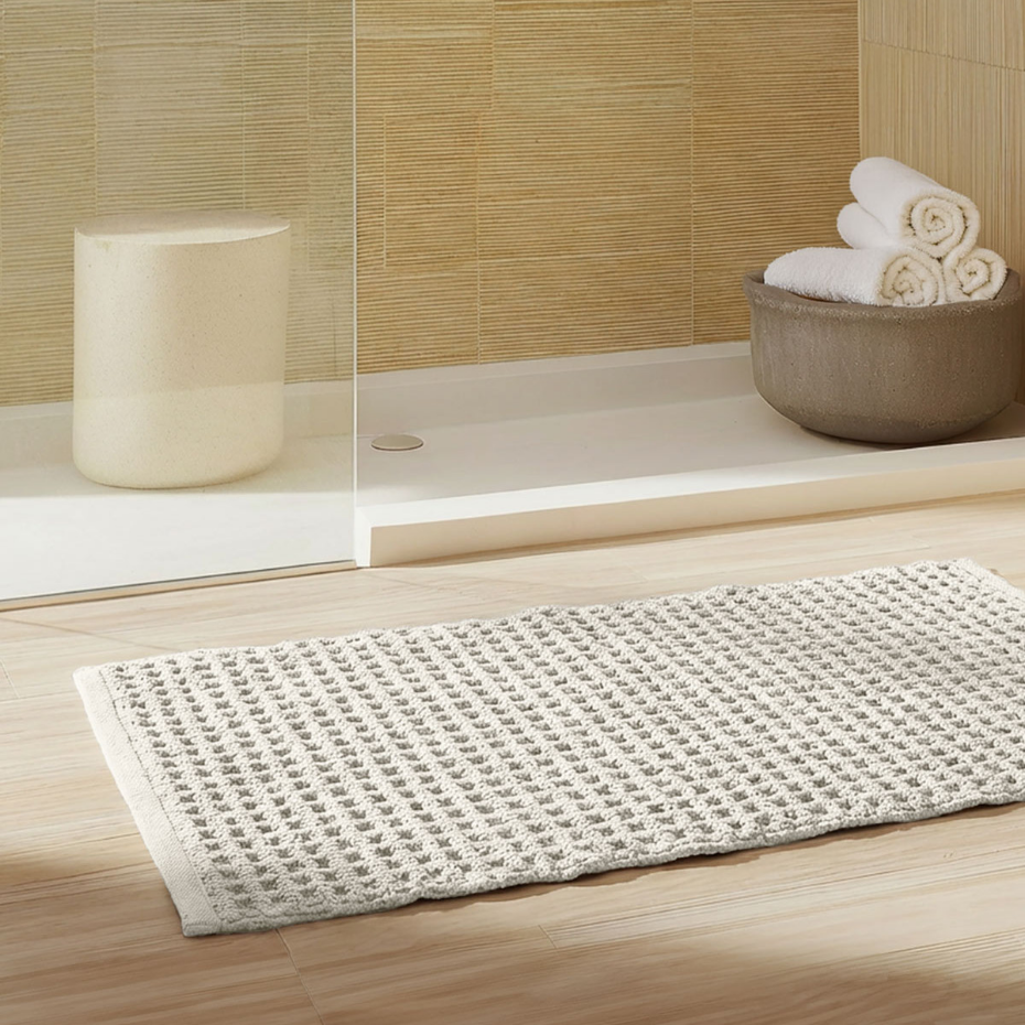 Tapis d'intérieur ou salle de bain 2200 gr/m² WAFFLE
