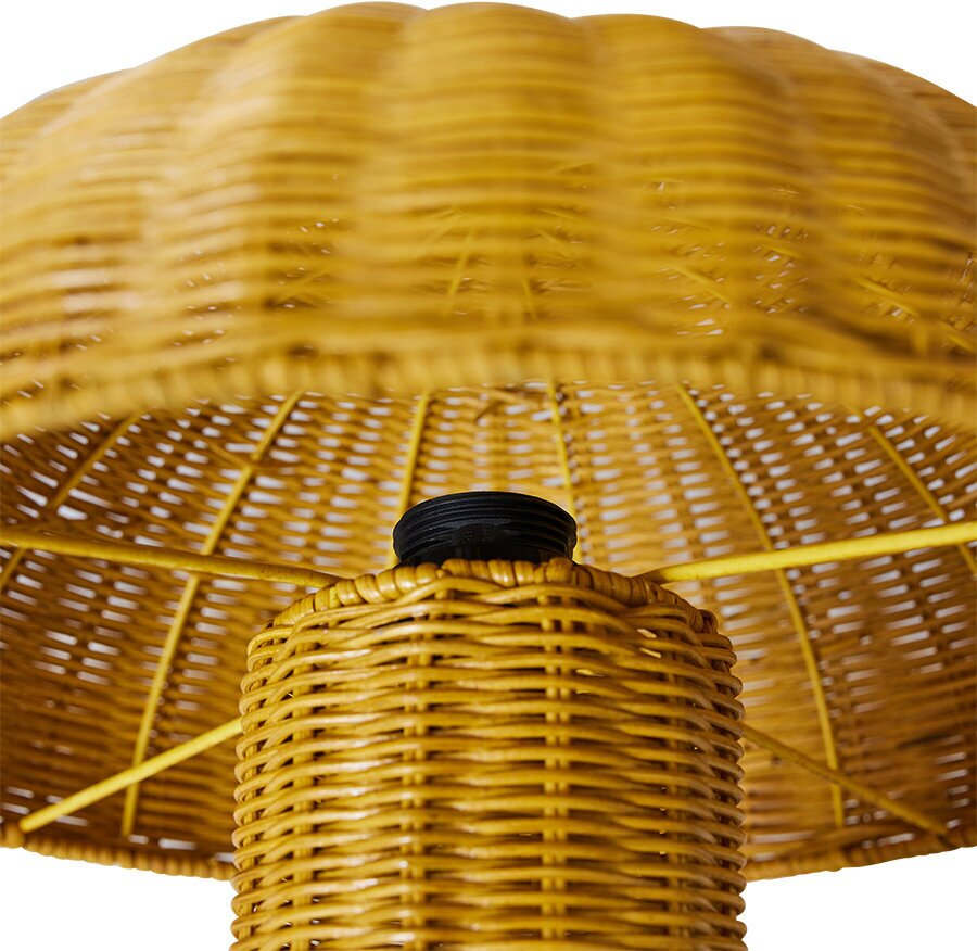 Lampe à poser rotin