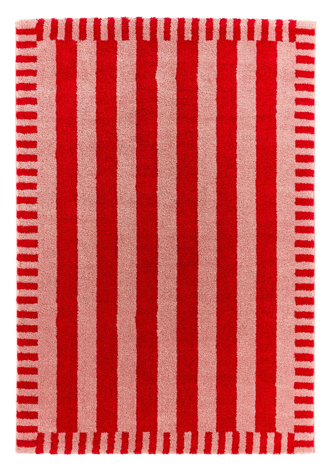 Tapis de salon vintage à rayures GROOVY