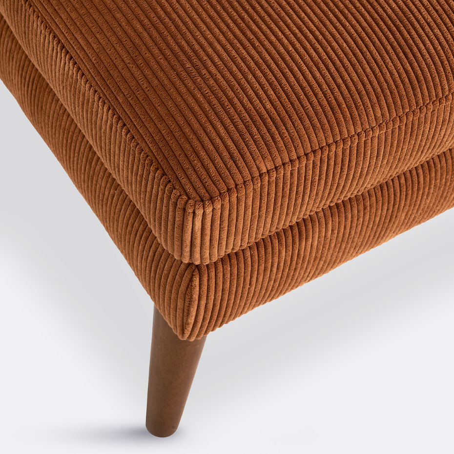 Pouf velours côtelé, Séméon