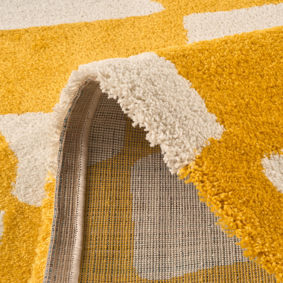 Tapis de salon vintage 70’s damier GROOVY