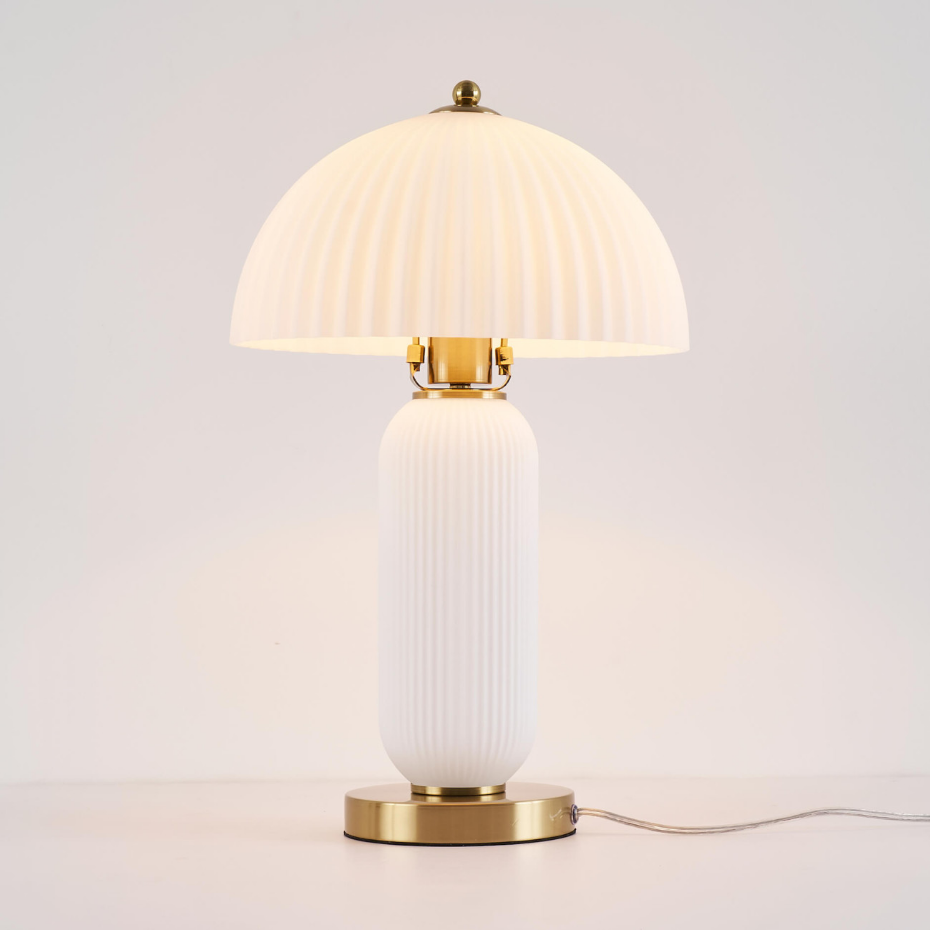 Lampe à poser vintage en verre - ADALINE