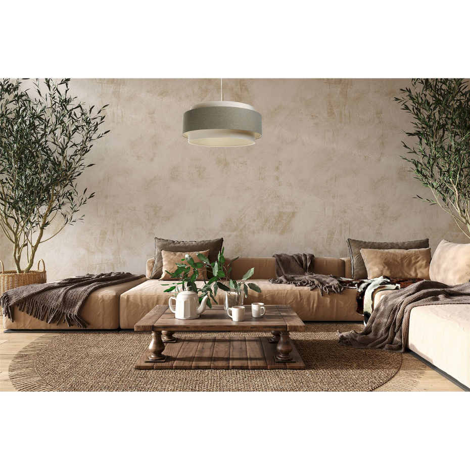 Suspension en tissu rond style boho élégant