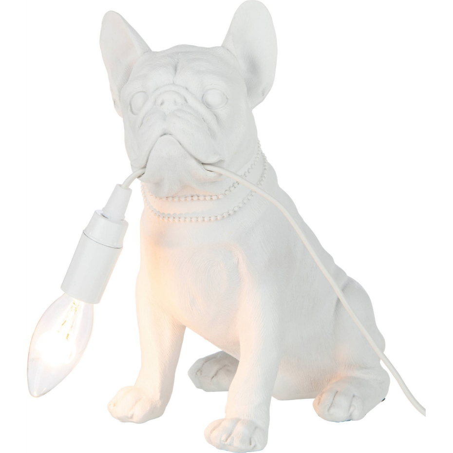 Lampe décorative bulldog en résine style moderne