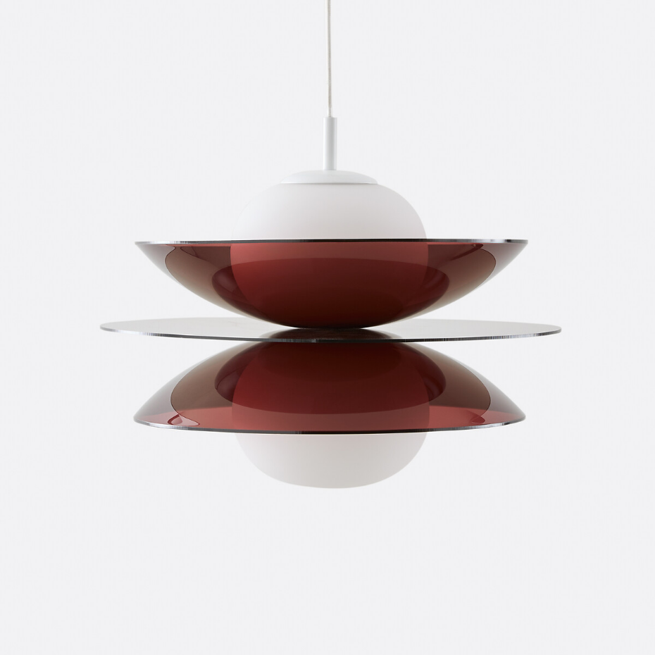 Suspension plexiglas et verre opalin, Okara