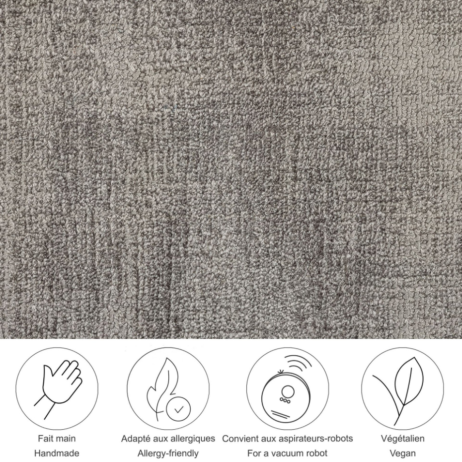 Tapis en viscose brillant tissé main - Star