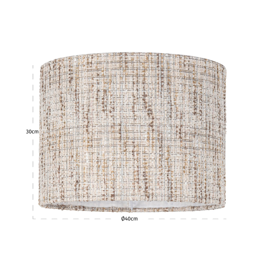 Abat-jour rond en polyester style intemporel