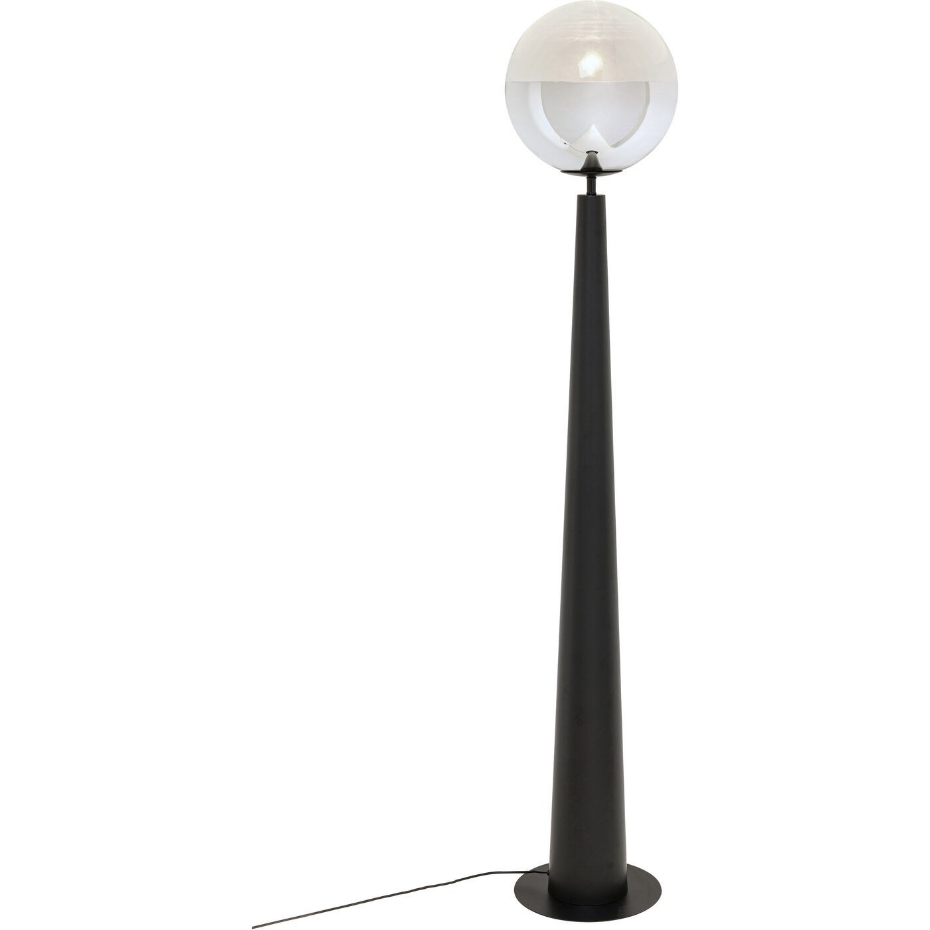 Lampadaire en verre et acier, DISCO BALL