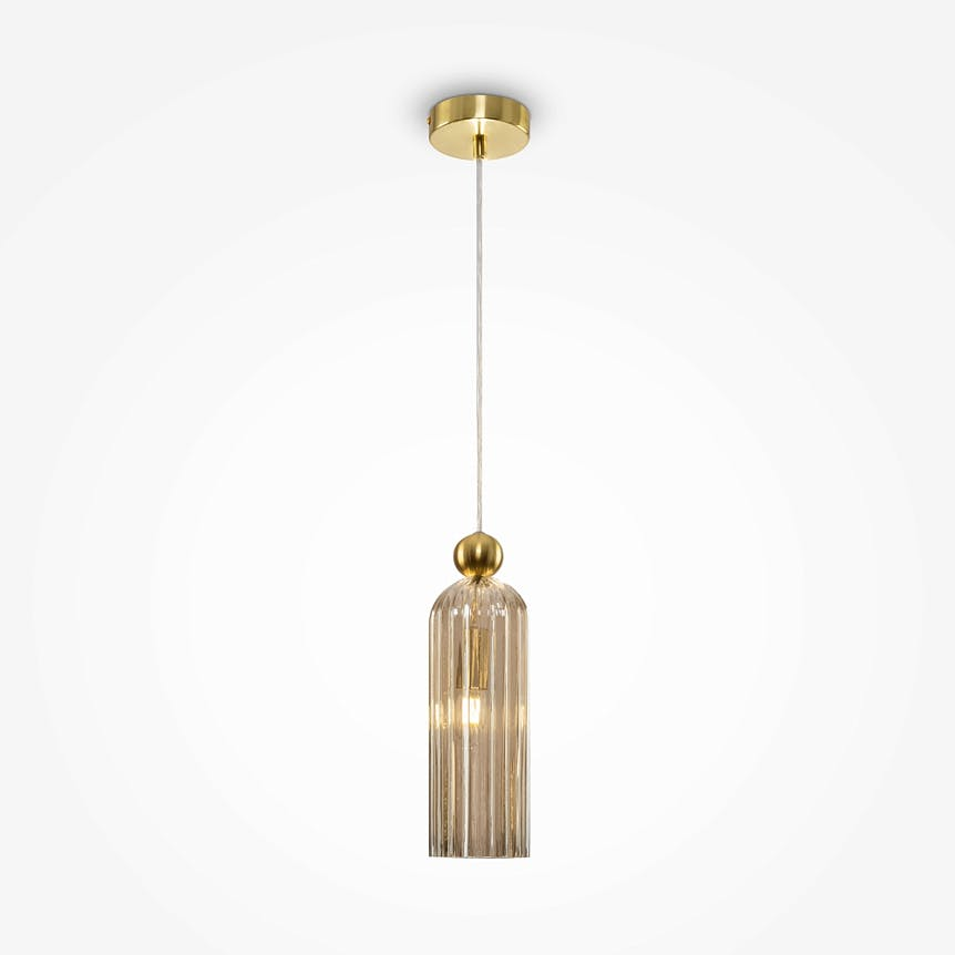 Suspension de cuisine cylindre en verre SOLANA