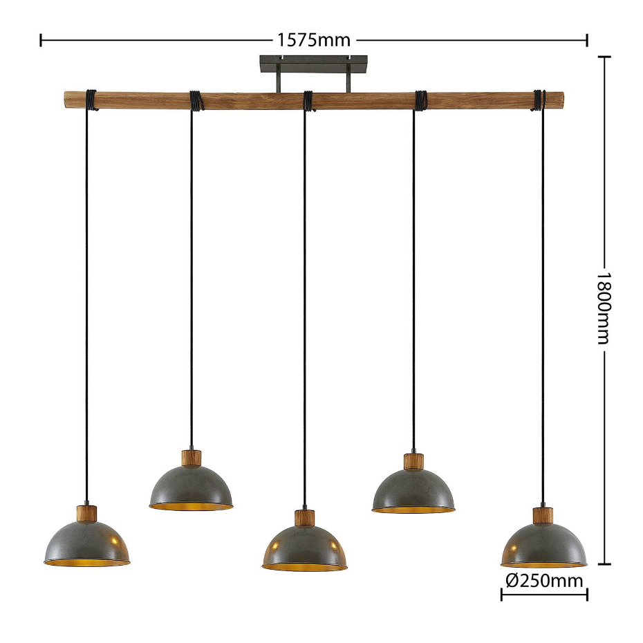 Suspension en bois vintage, Durbis