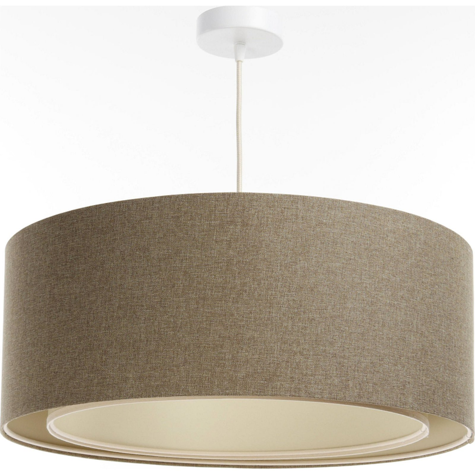 Suspension ronde en tissu style boho pour salon ou chambre