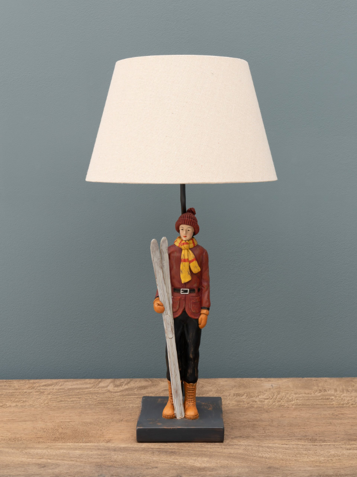 Lampe à poser en résine SKIEUR