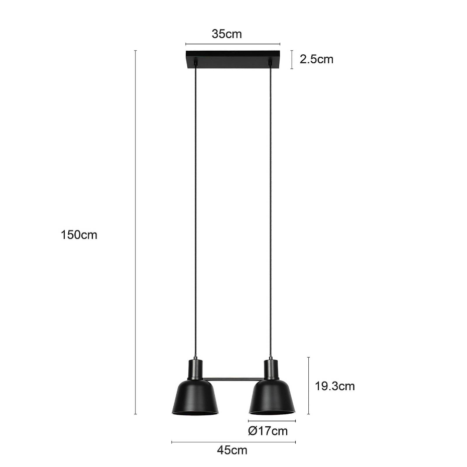 Suspension en métal design, Servan