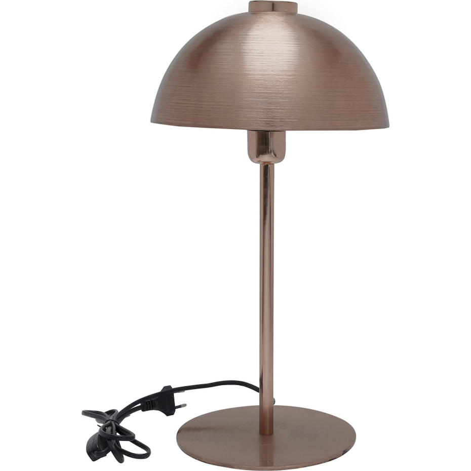 Lampe de table en métal forme ronde
