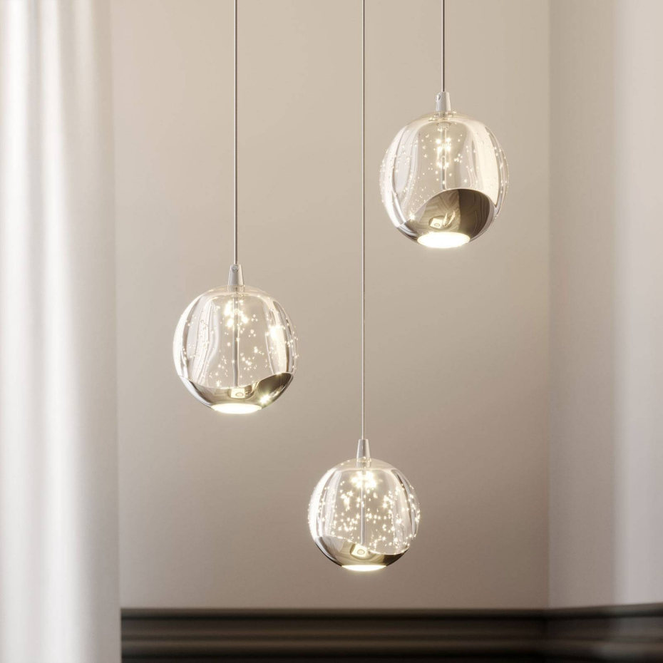 Suspension en verre moderneLED, Hayley