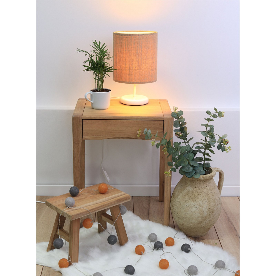 Lampe de chevet en jute style bohème