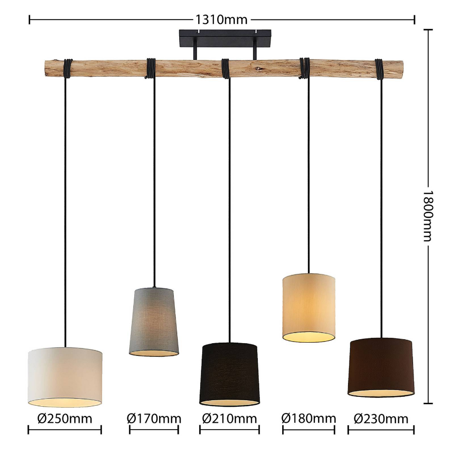 Suspension en bois moderne, Amilia
