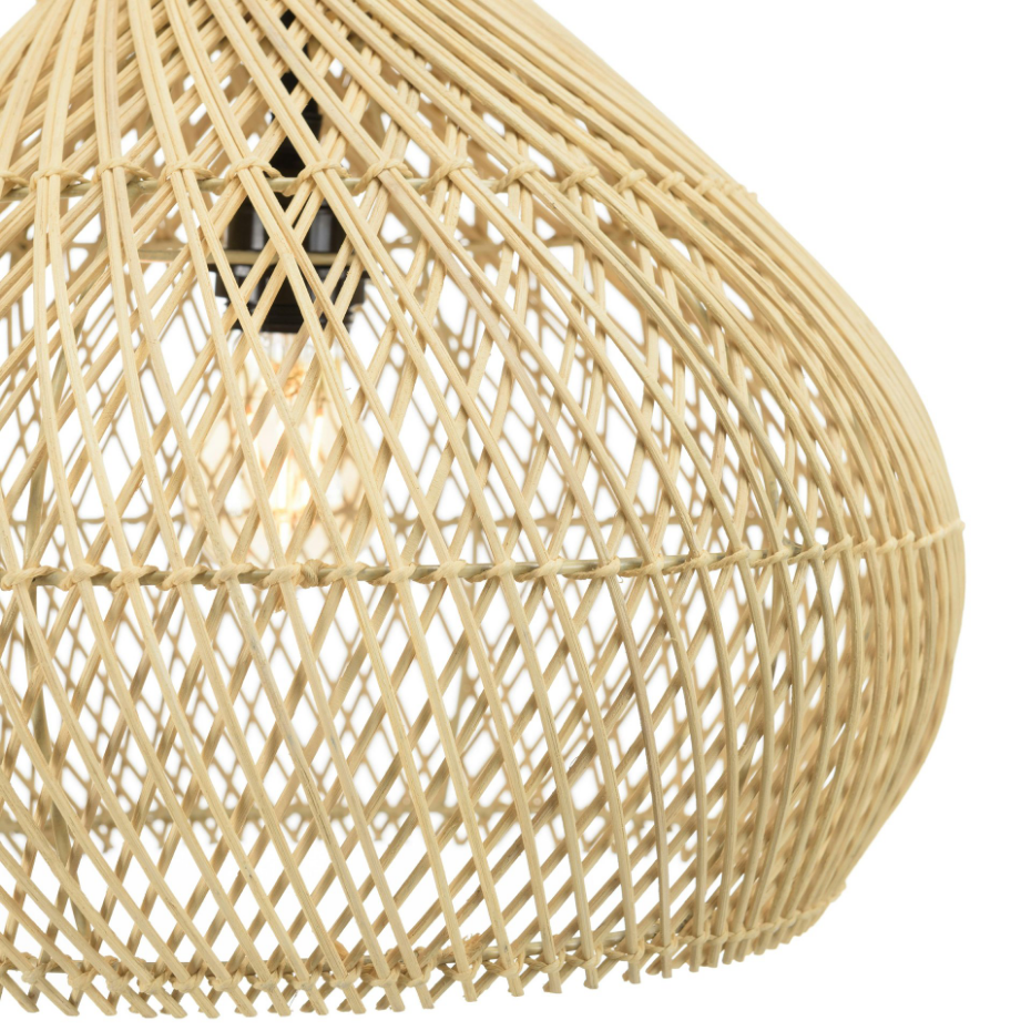 Suspension cloche en rotin FOLELLI