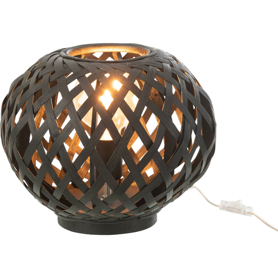 Lampe de table en bambou ovale