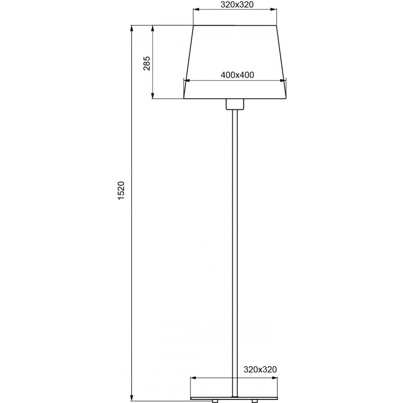 Lampadaire design en métal, CARO LS