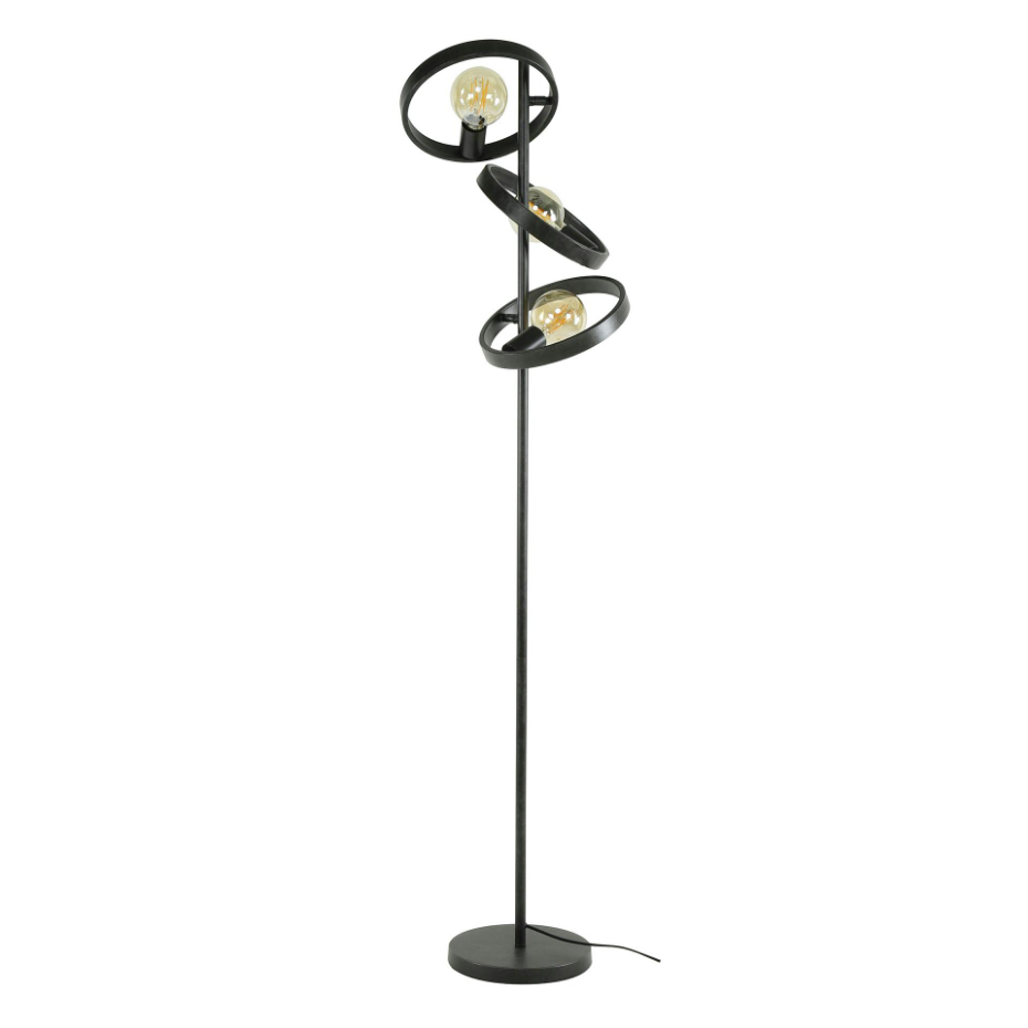 Lampadaire design 3 anneaux RALF