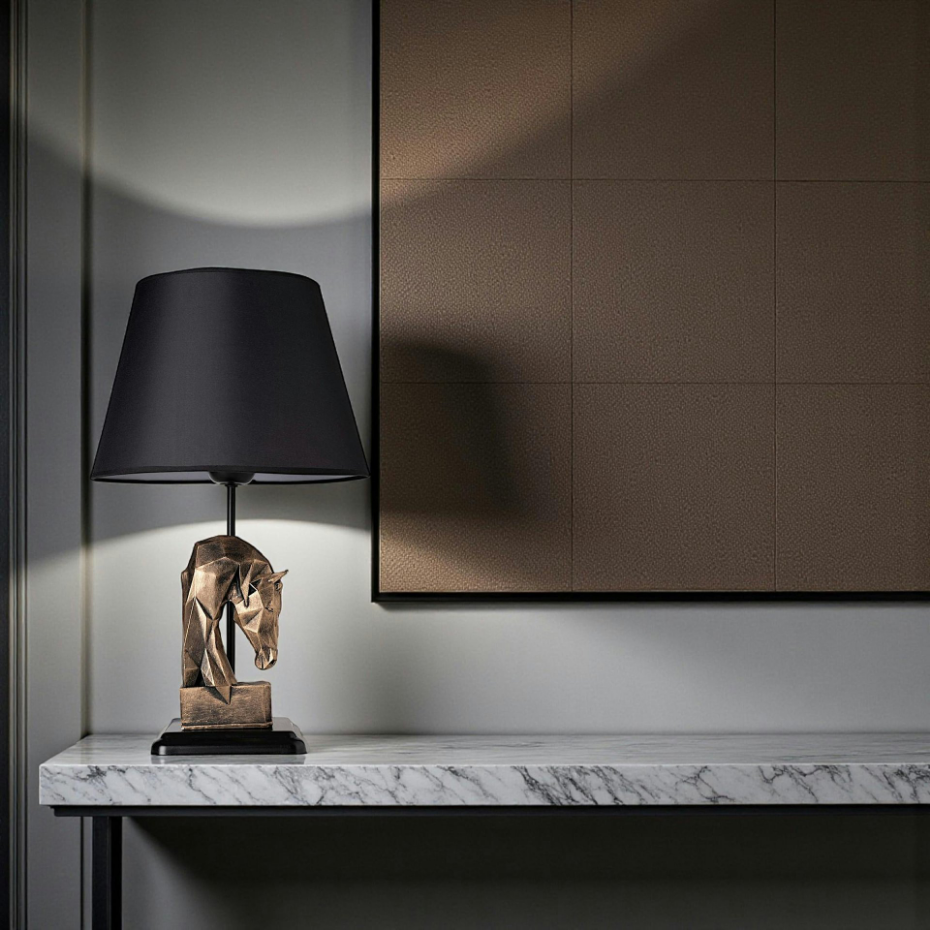 Lampe de salon décor chevat SILE