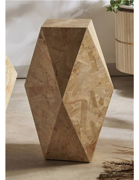 Lampadaire en bois branches forme organique
