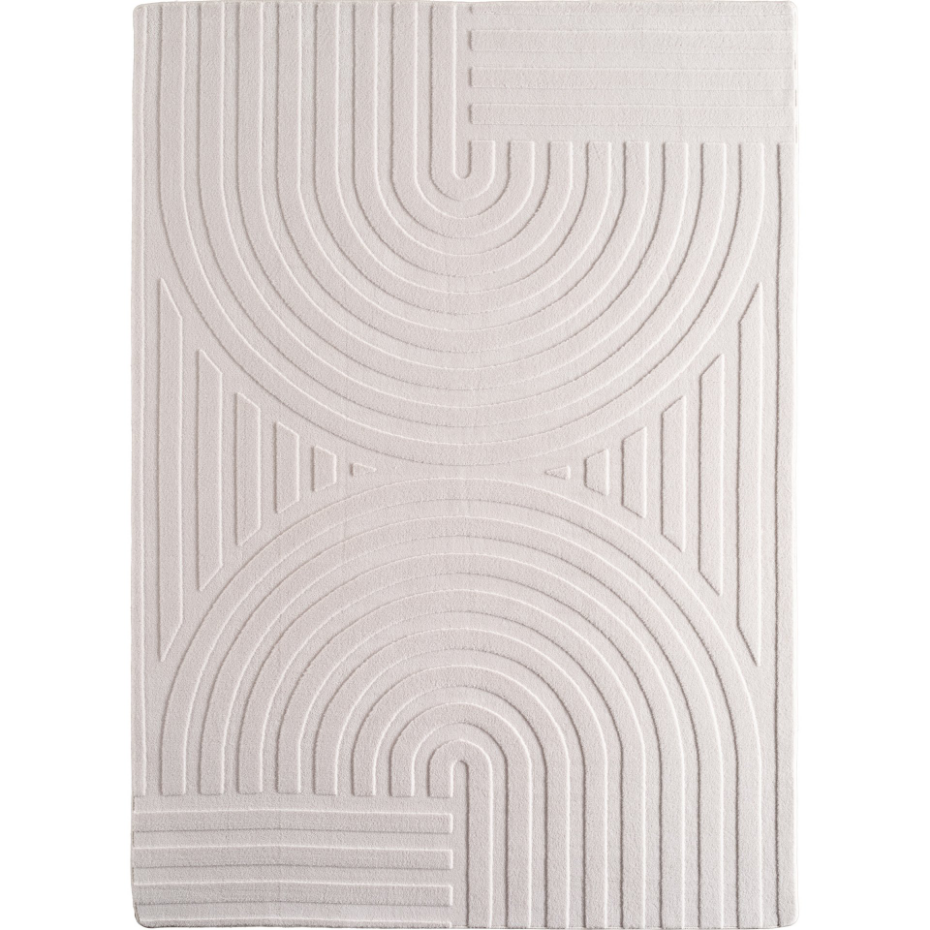 Tapis de salon à relief motif arc LENNY