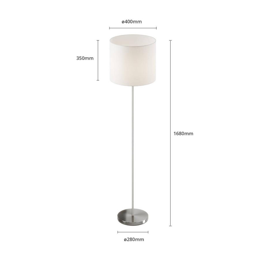 Lampadaire en textile moderne, Everly
