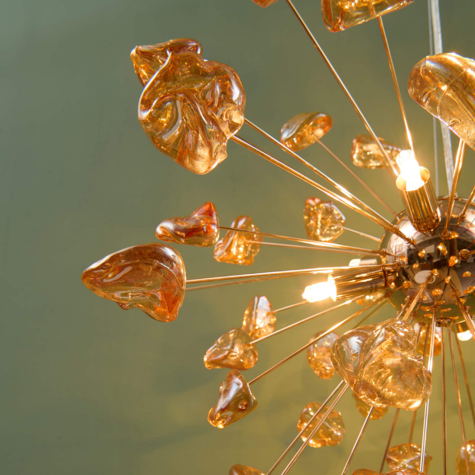 Suspension avec perles en verre - RIMELIA
