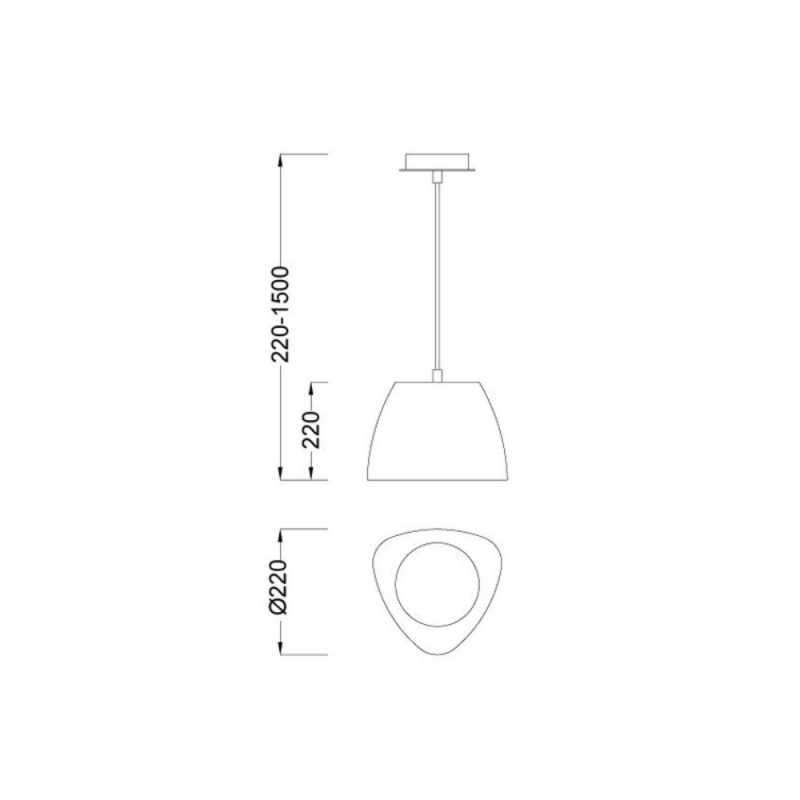 Lustre Blanc Petit Eggo