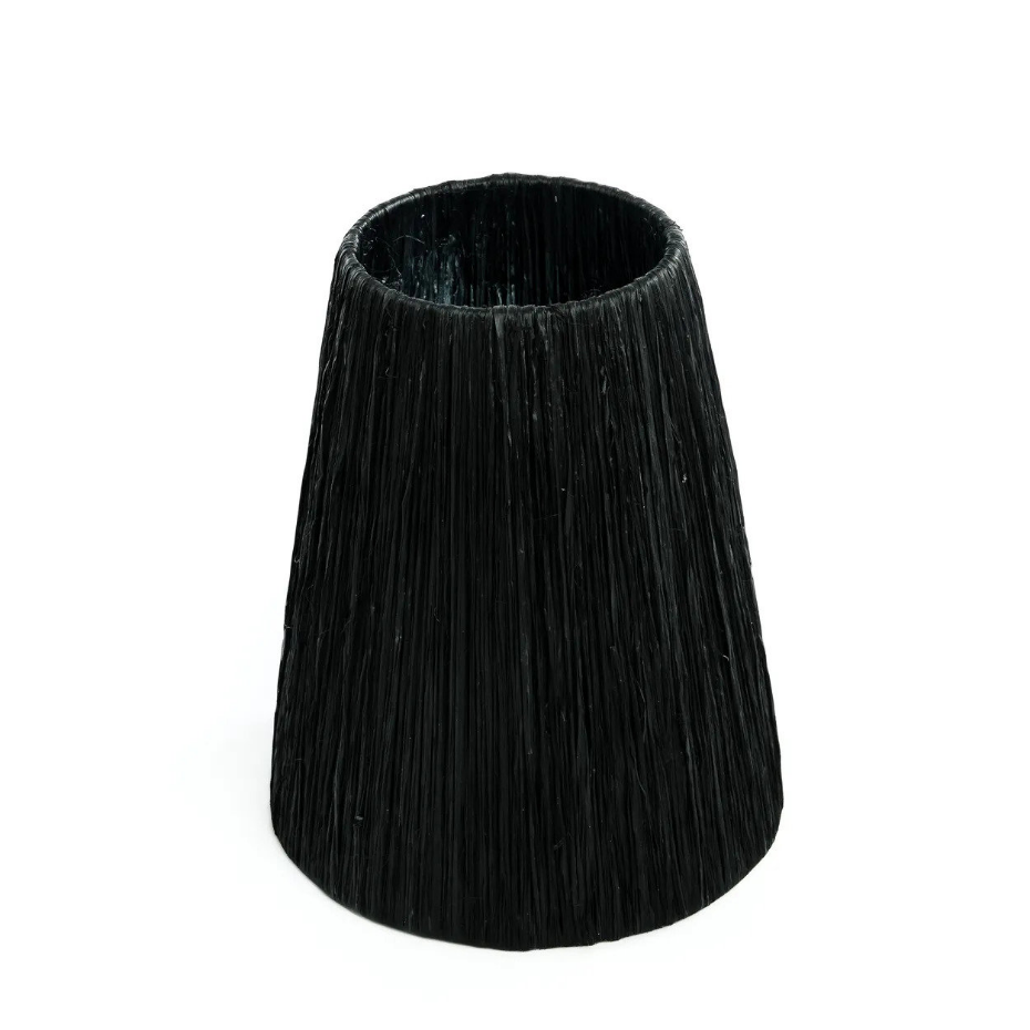 Lampe de table terre cuite herbe et rotin NAXOS