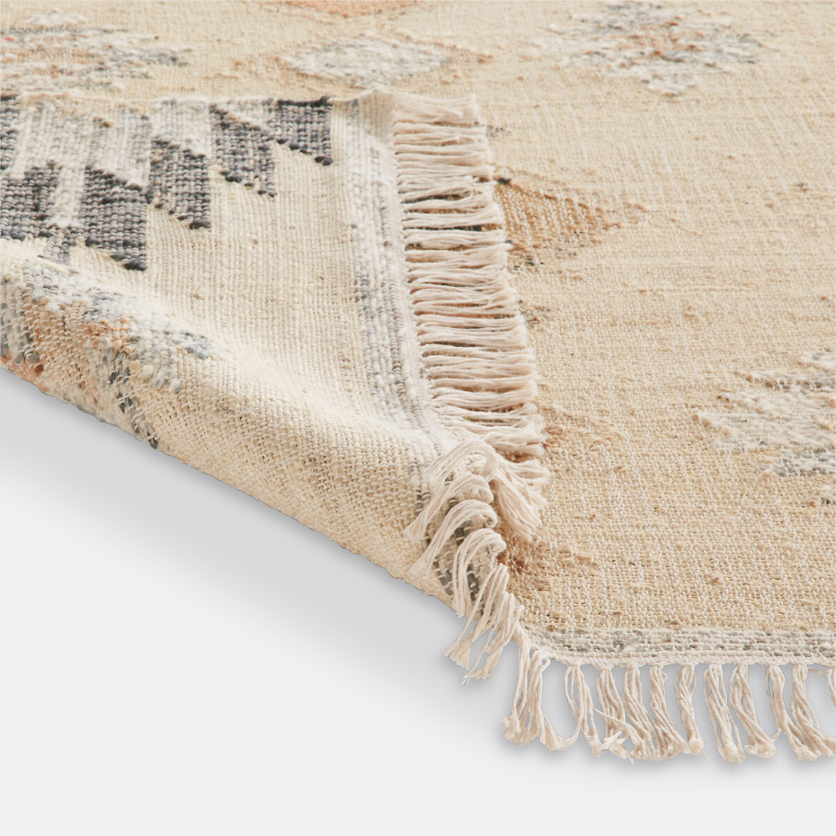 Tapis kilim effet used, Maya