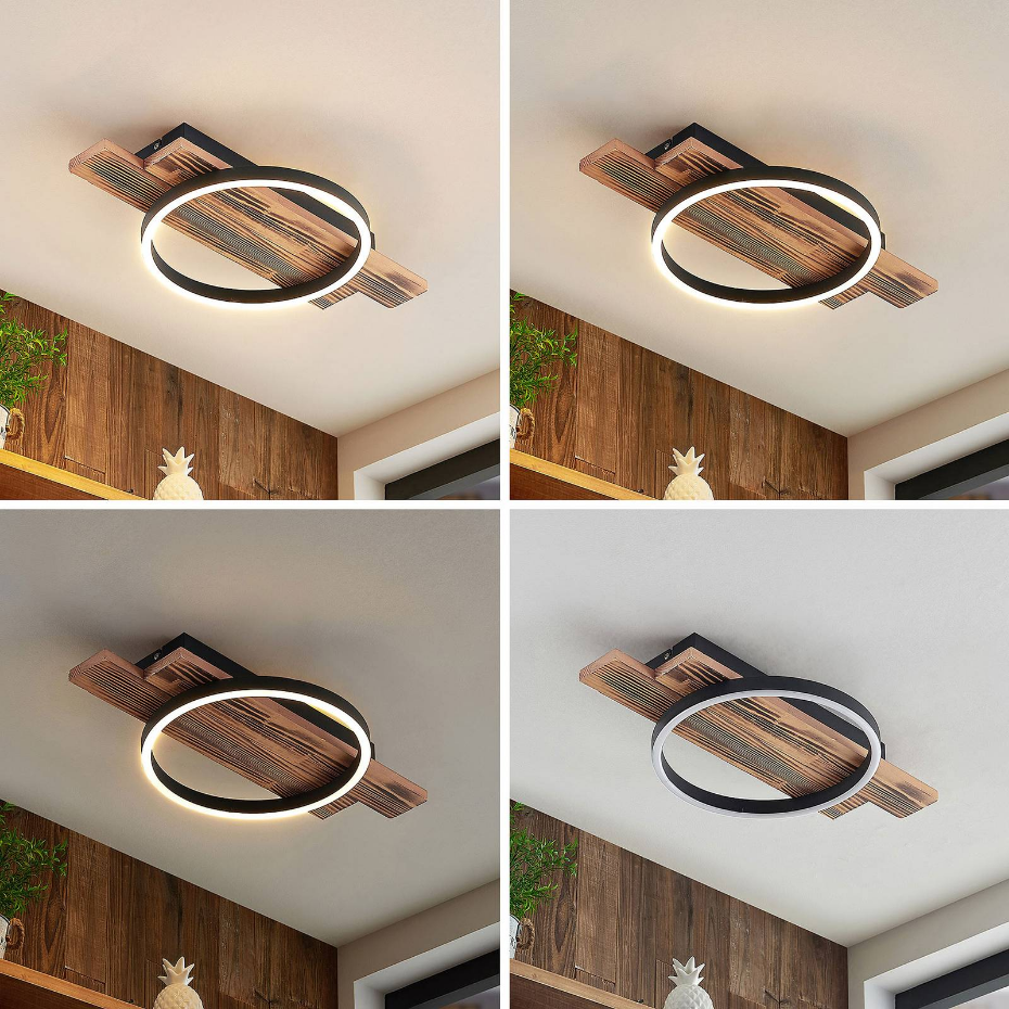 Plafonnier en bois moderneLED, Sentoa