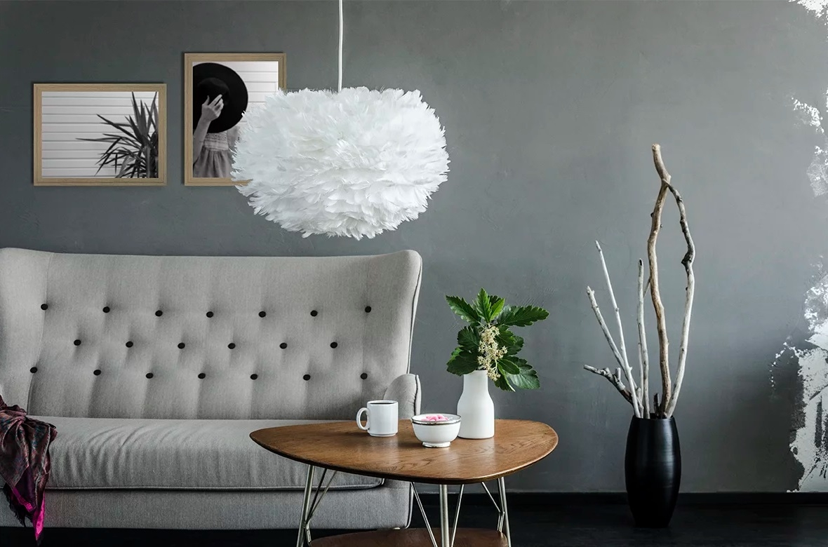 Suspension led blanc ø45 cm