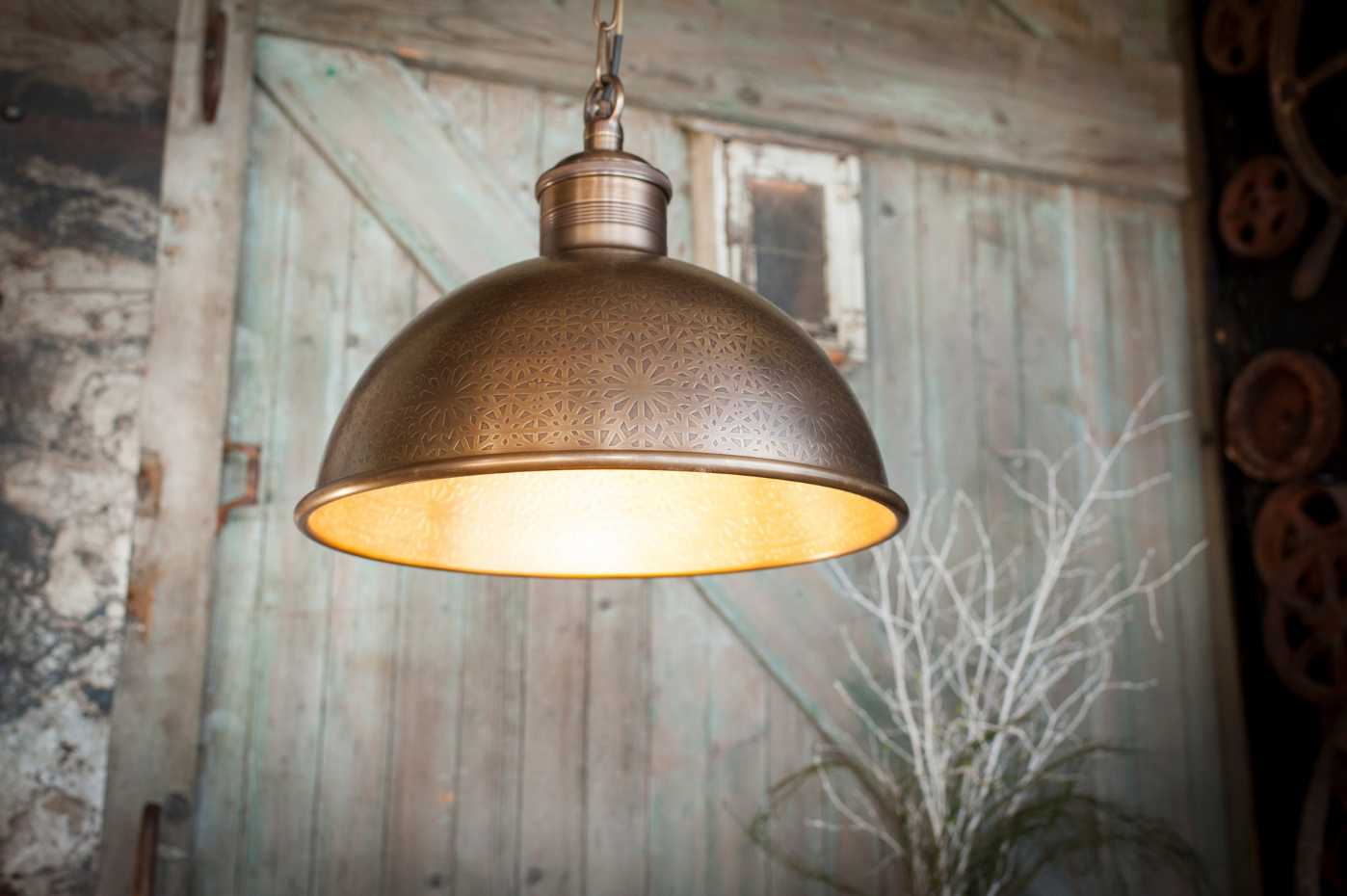Lampe suspendue en laiton ORIENT EXPRESS